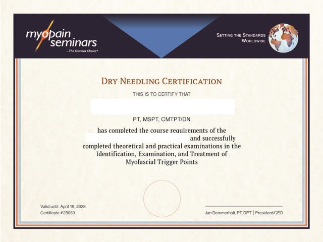 Electrical Stimulation and Dry Needling - Myopain Seminars